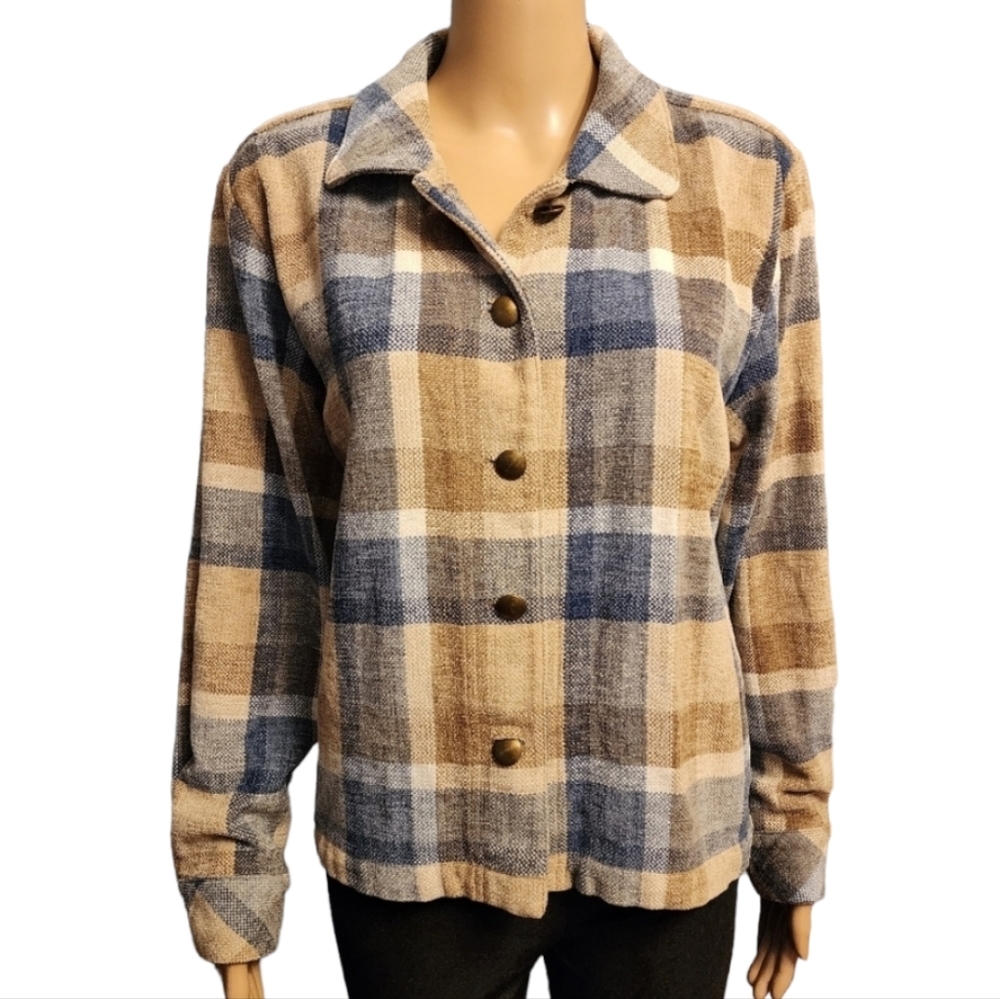 Christopher & Banks Plaid Jacket Size M